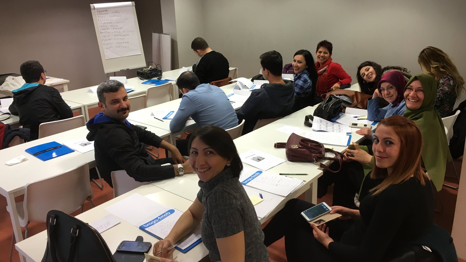 Teachers at a training course in Braga