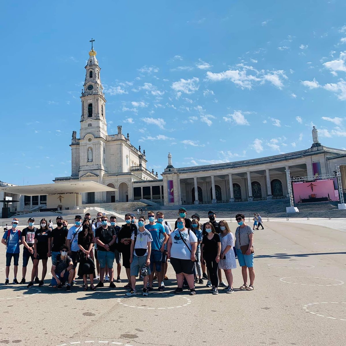 Group at the sanctuary of Fátima