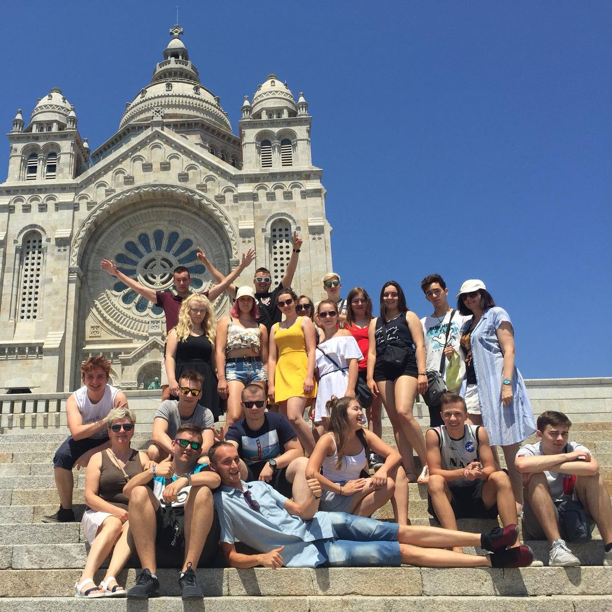Group at the Santa Luzia sanctuary, Viana do Castelo